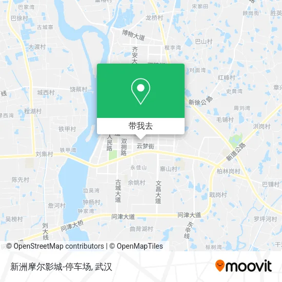 新洲摩尔影城-停车场地图