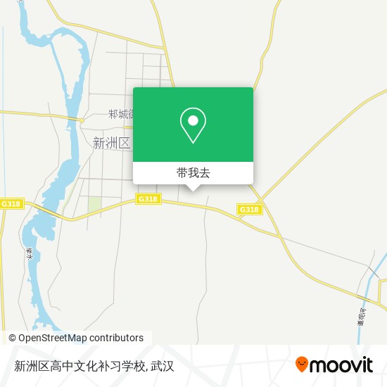 新洲区高中文化补习学校地图