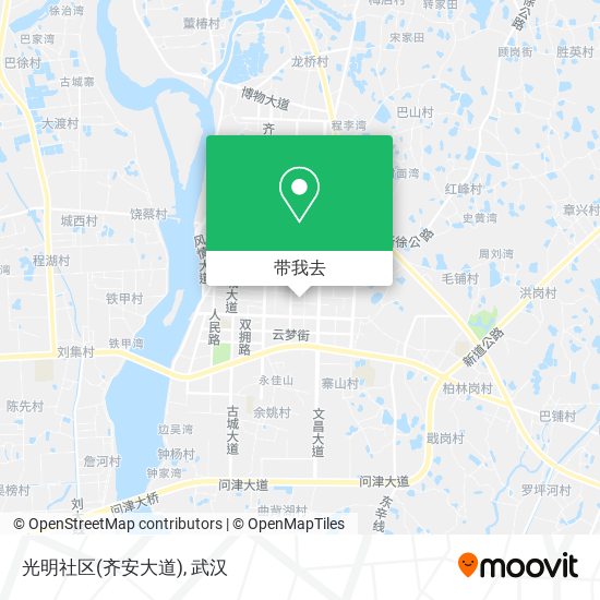 光明社区(齐安大道)地图