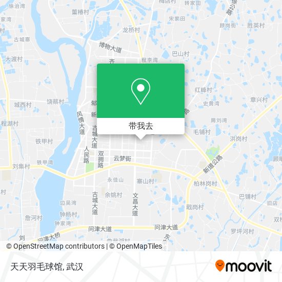 天天羽毛球馆地图