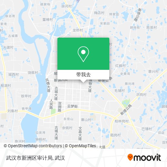 武汉市新洲区审计局地图