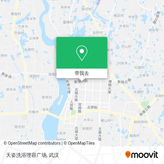 天姿洗浴理容广场地图