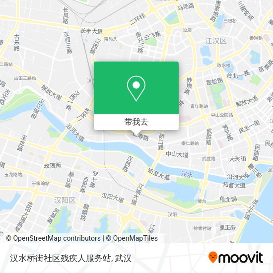 汉水桥街社区残疾人服务站地图