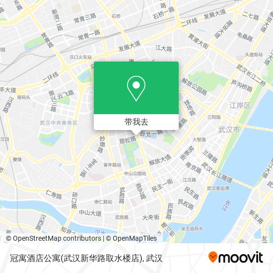 冠寓酒店公寓(武汉新华路取水楼店)地图