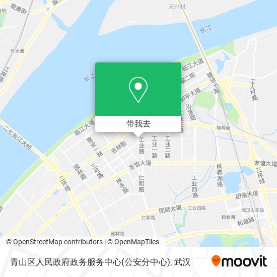 青山区人民政府政务服务中心(公安分中心)地图