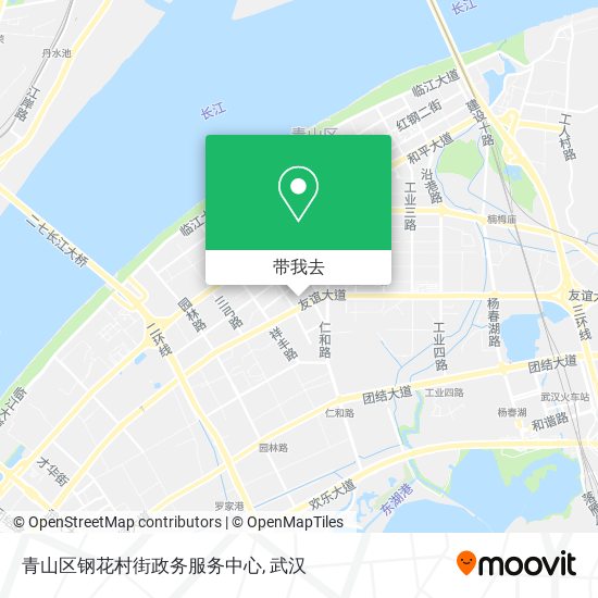 青山区钢花村街政务服务中心地图