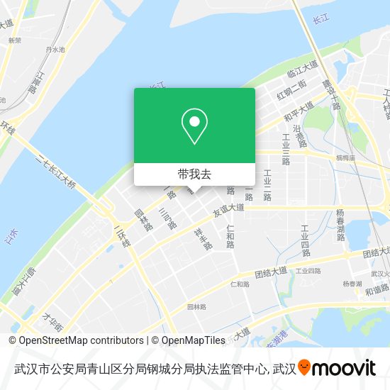 武汉市公安局青山区分局钢城分局执法监管中心地图
