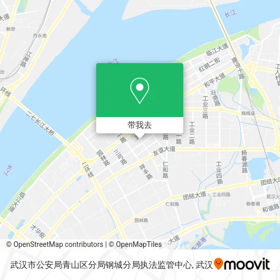 武汉市公安局青山区分局钢城分局执法监管中心地图