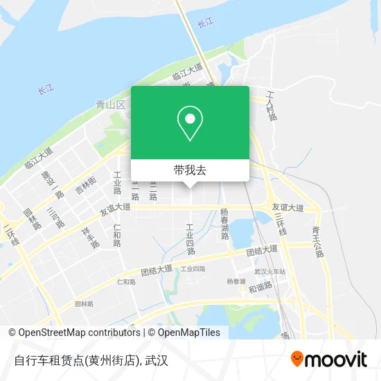 自行车租赁点(黄州街店)地图
