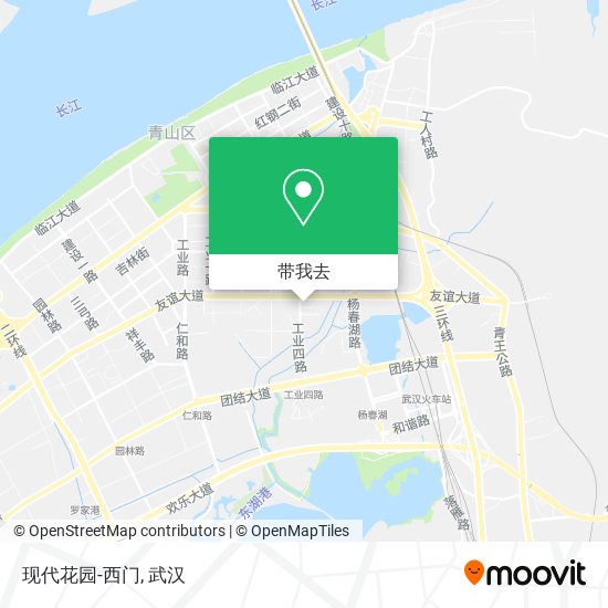 现代花园-西门地图