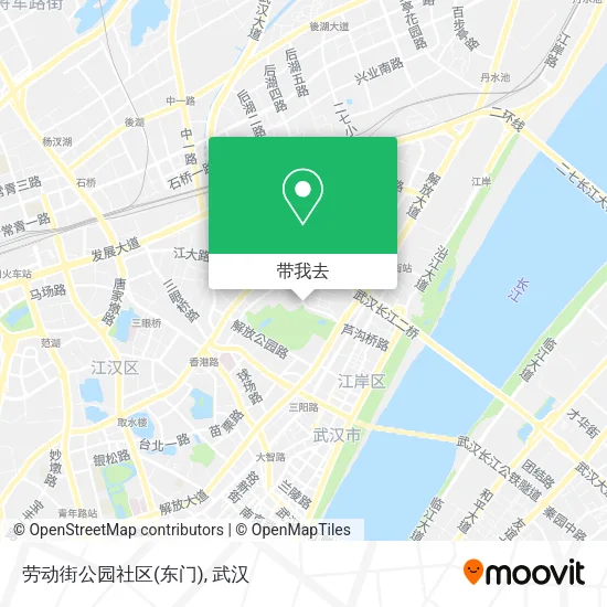 劳动街公园社区(东门)地图