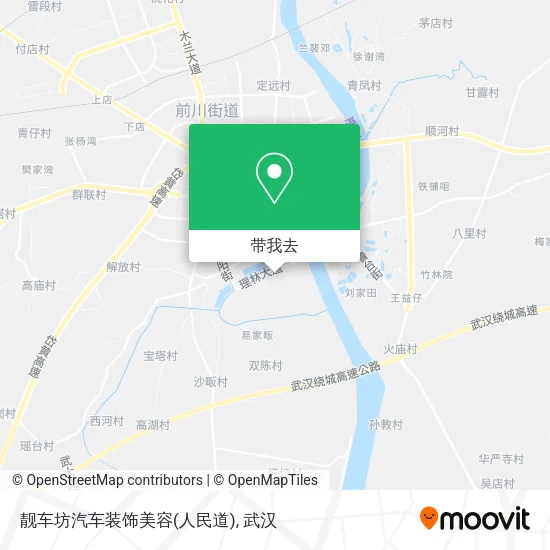 靓车坊汽车装饰美容(人民道)地图