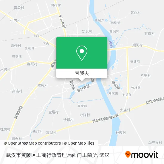 武汉市黄陂区工商行政管理局西门工商所地图