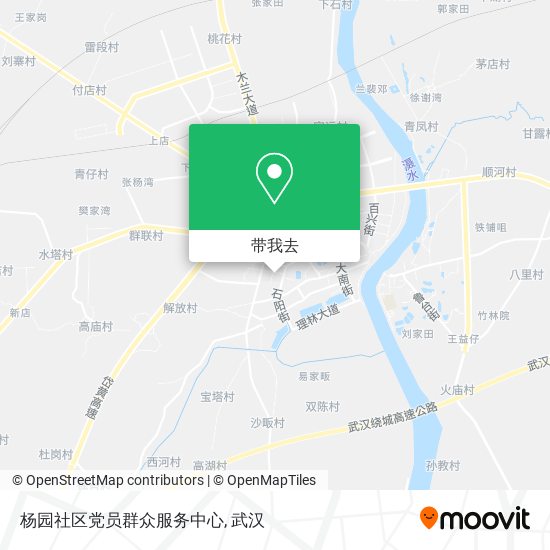 杨园社区党员群众服务中心地图