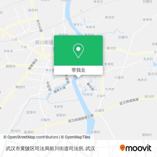 武汉市黄陂区司法局前川街道司法所地图