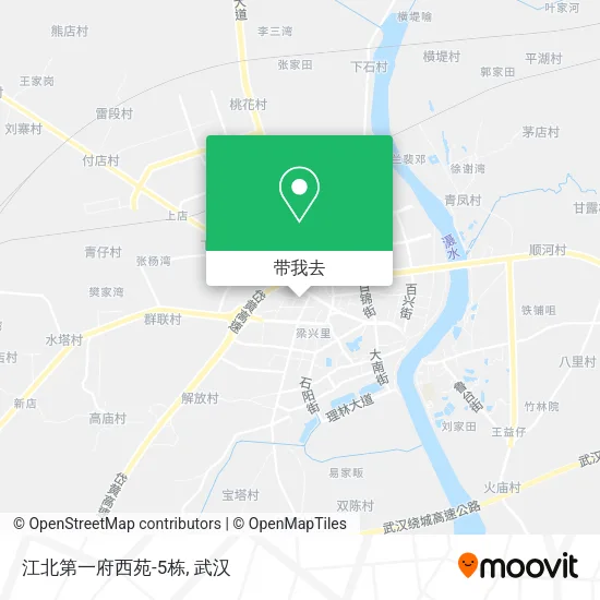 江北第一府西苑-5栋地图