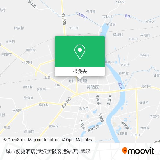 城市便捷酒店(武汉黄陂客运站店)地图