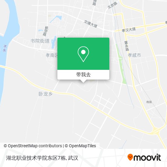湖北职业技术学院东区7栋地图