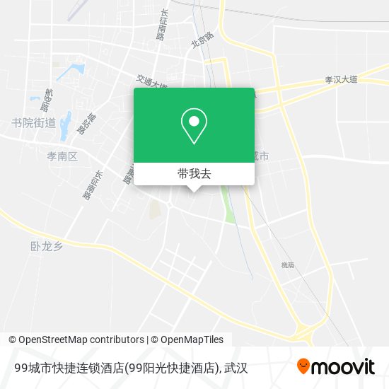 99城市快捷连锁酒店(99阳光快捷酒店)地图