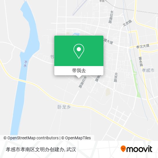 孝感市孝南区文明办创建办地图