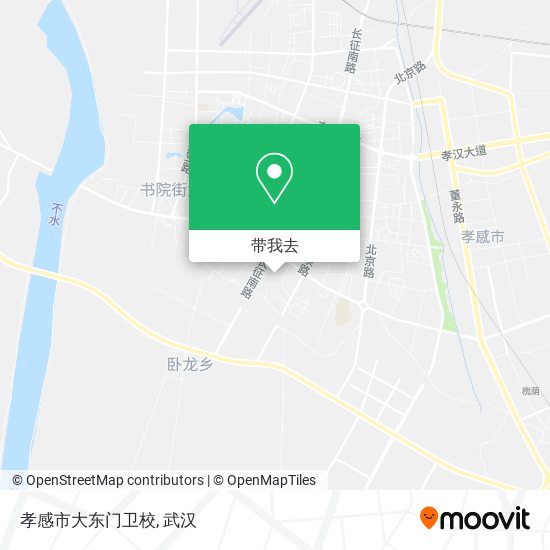 孝感市大东门卫校地图