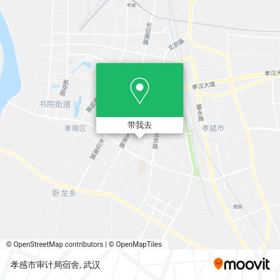 孝感市审计局宿舍地图