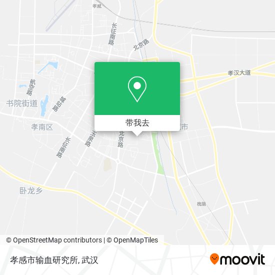 孝感市输血研究所地图