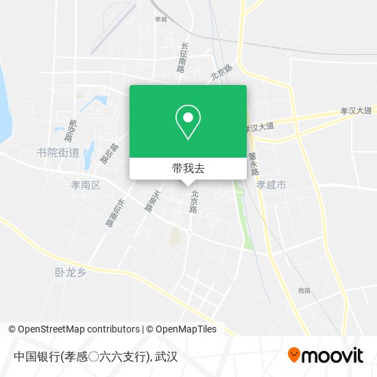 中国银行(孝感〇六六支行)地图