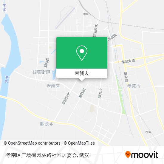 孝南区广场街园林路社区居委会地图