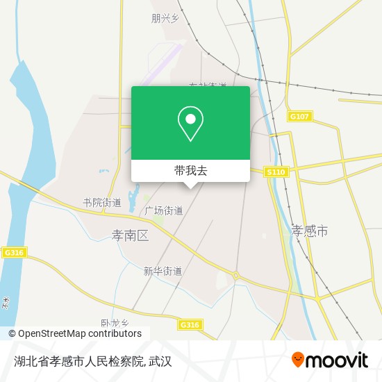 湖北省孝感市人民检察院地图