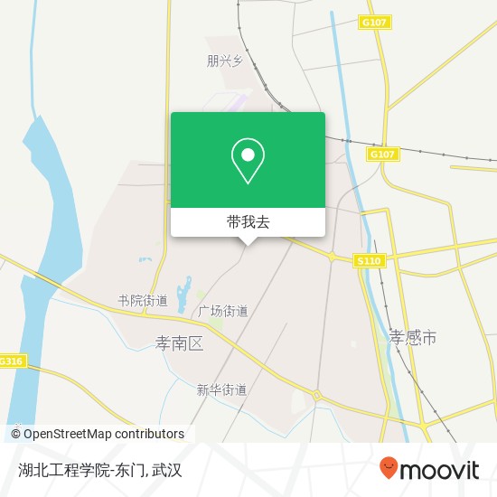 湖北工程学院-东门地图