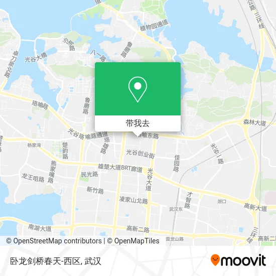 卧龙剑桥春天-西区地图