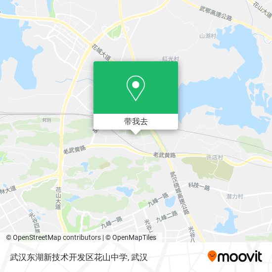 武汉东湖新技术开发区花山中学地图