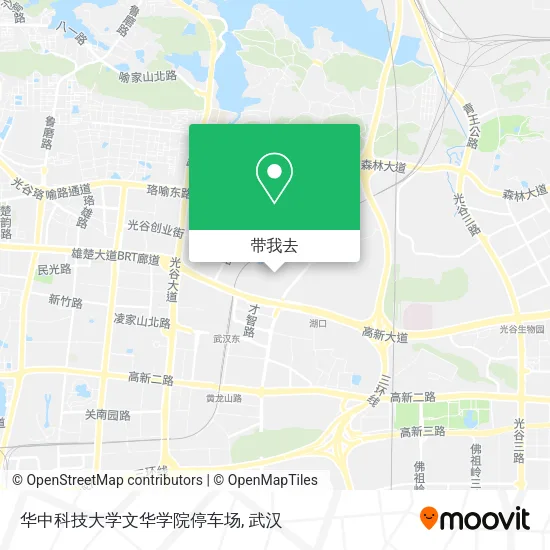 华中科技大学文华学院停车场地图