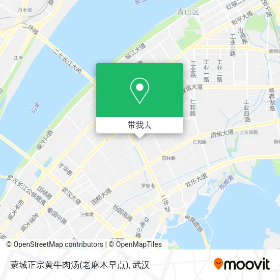 蒙城正宗黄牛肉汤(老麻木早点)地图