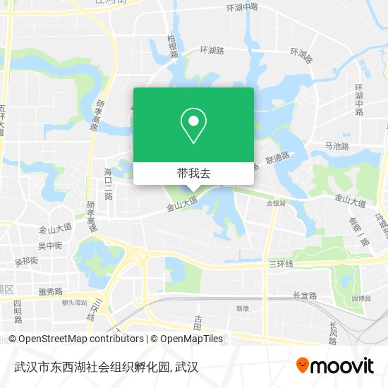 武汉市东西湖社会组织孵化园地图