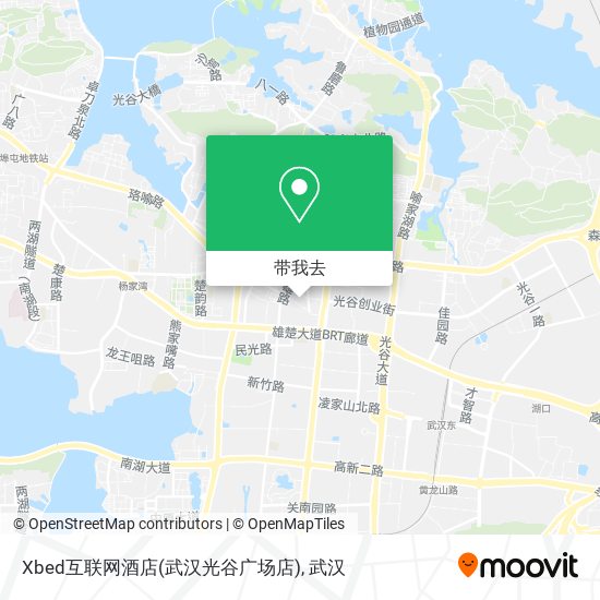 Xbed互联网酒店(武汉光谷广场店)地图