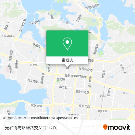 光谷街与珞雄路交叉口地图