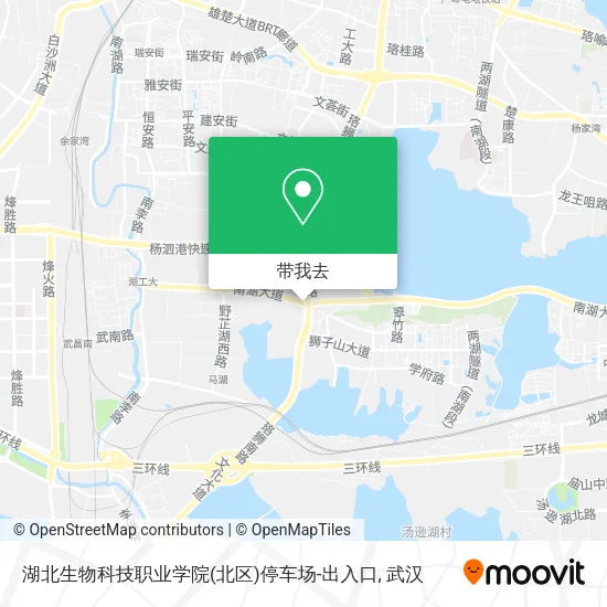 湖北生物科技职业学院(北区)停车场-出入口地图