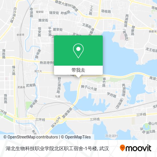 湖北生物科技职业学院北区职工宿舍-1号楼地图