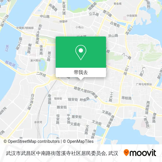 武汉市武昌区中南路街莲溪寺社区居民委员会地图