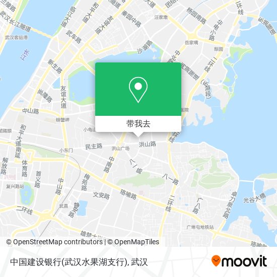 中国建设银行(武汉水果湖支行)地图