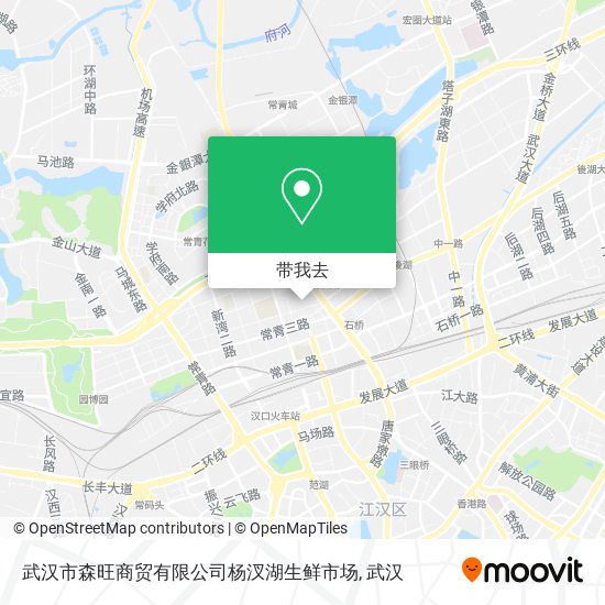 武汉市森旺商贸有限公司杨汊湖生鲜市场地图