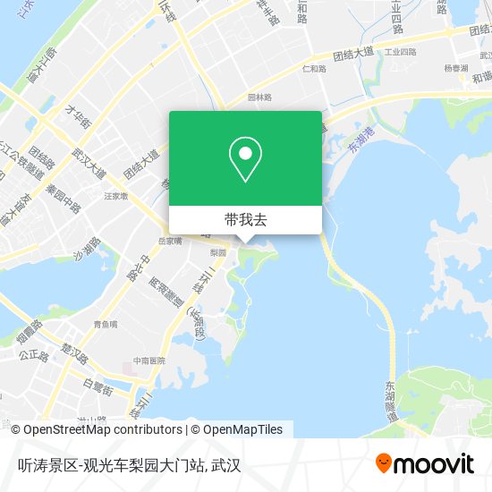 听涛景区-观光车梨园大门站地图