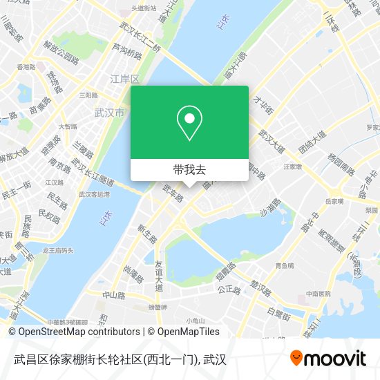 武昌区徐家棚街长轮社区(西北一门)地图