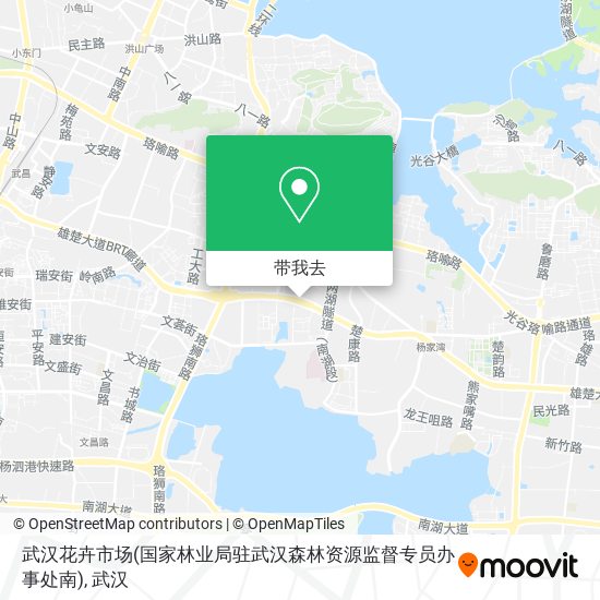 武汉花卉市场(国家林业局驻武汉森林资源监督专员办事处南)地图