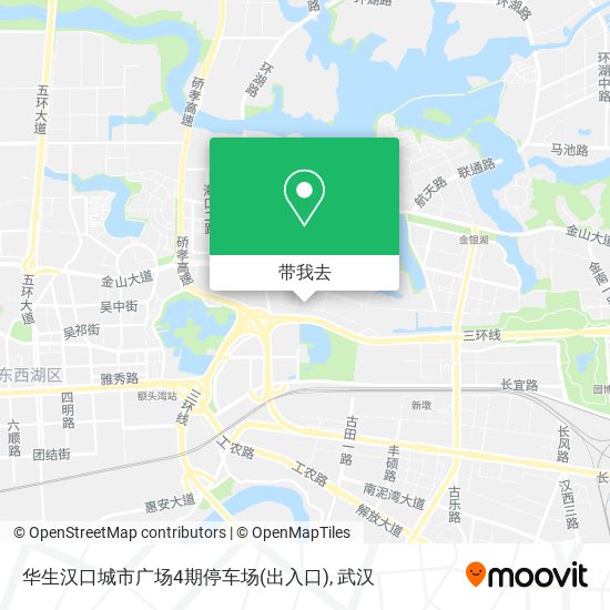 华生汉口城市广场4期停车场(出入口)地图