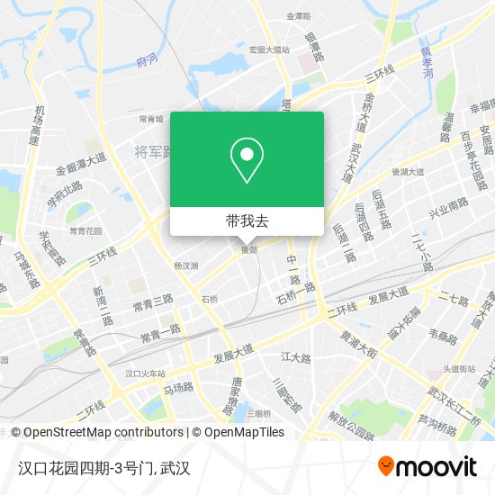 汉口花园四期-3号门地图
