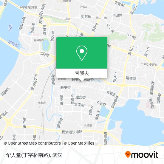 华人堂(丁字桥南路)地图