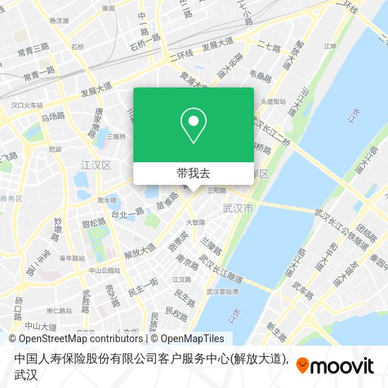 中国人寿保险股份有限公司客户服务中心(解放大道)地图